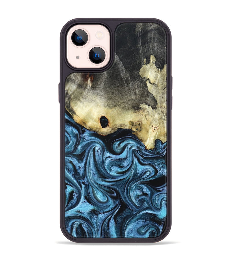 iPhone 14 Plus Wood Phone Case - Jaclyn (Blue, 822693)