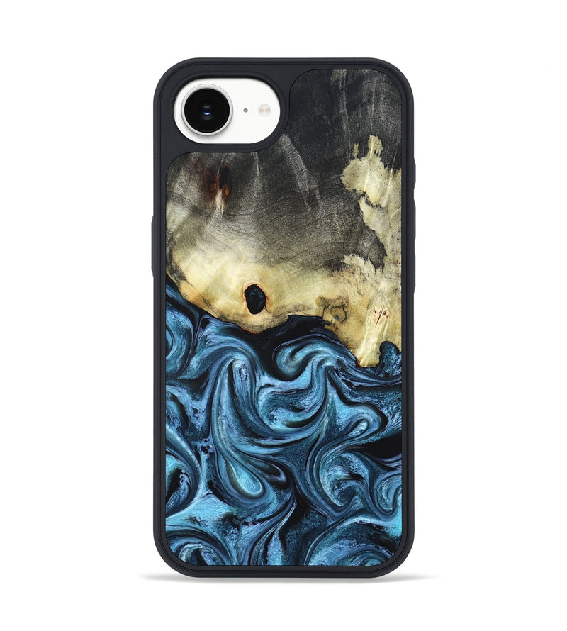 iPhone 16e Wood Phone Case - Jaclyn (Blue, 822693)
