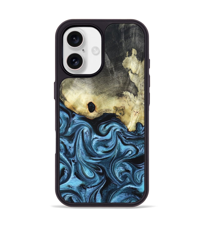 iPhone 17 Wood Phone Case - Jaclyn (Blue, 822693)