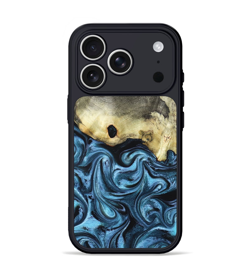 iPhone 17 Pro Wood Phone Case - Jaclyn (Blue, 822693)
