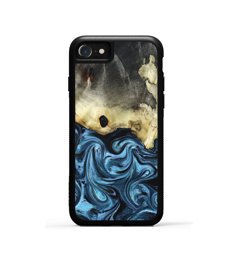 iPhone SE Wood Phone Case - Jaclyn (Blue, 822693)