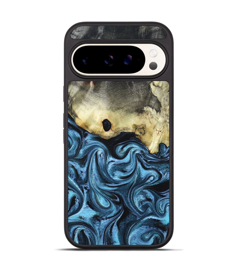 Pixel 9 Pro Wood Phone Case - Jaclyn (Blue, 822693)