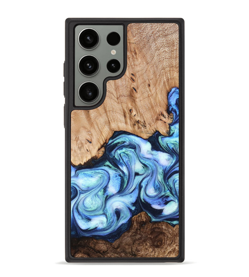 Galaxy S23 Ultra Wood Phone Case - Troy (Blue, 822695)
