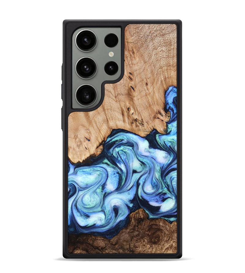 Galaxy S24 Ultra Wood Phone Case - Troy (Blue, 822695)