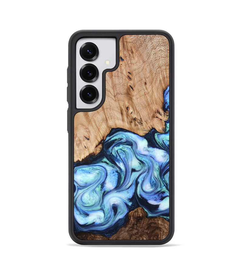 Galaxy S25 Wood Phone Case - Troy (Blue, 822695)