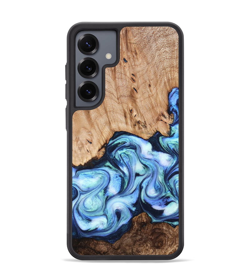 Galaxy S25 Plus Wood Phone Case - Troy (Blue, 822695)