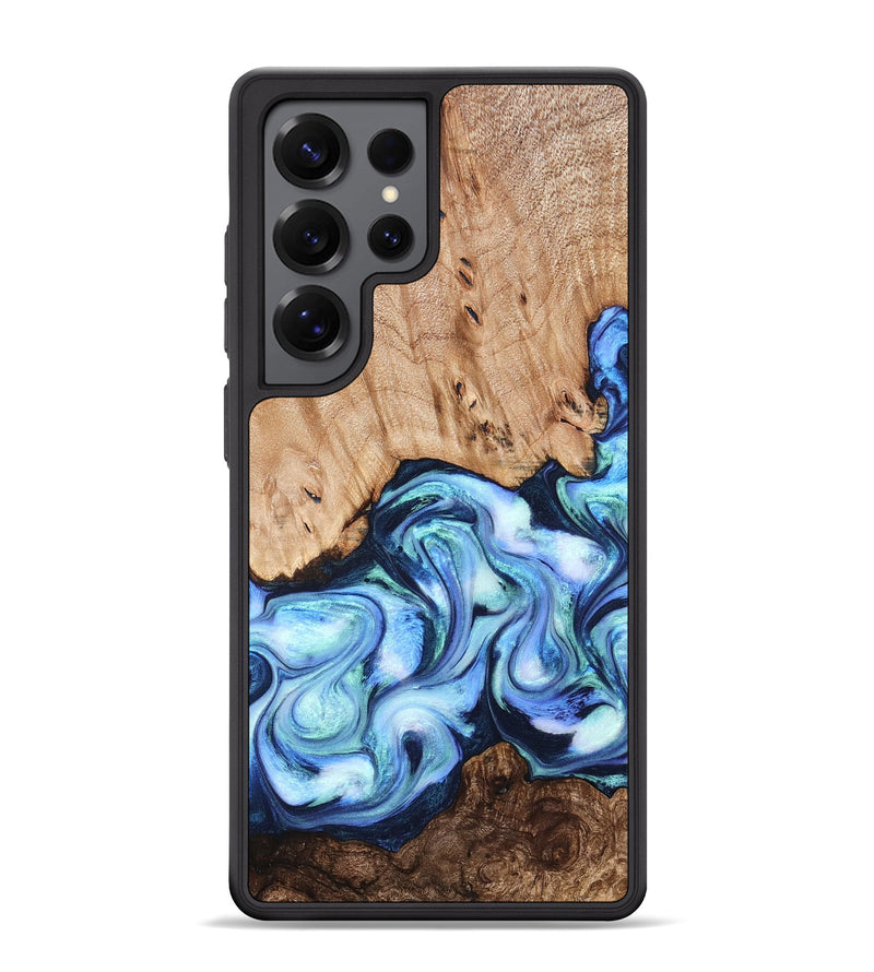 Galaxy S25 Ultra Wood Phone Case - Troy (Blue, 822695)