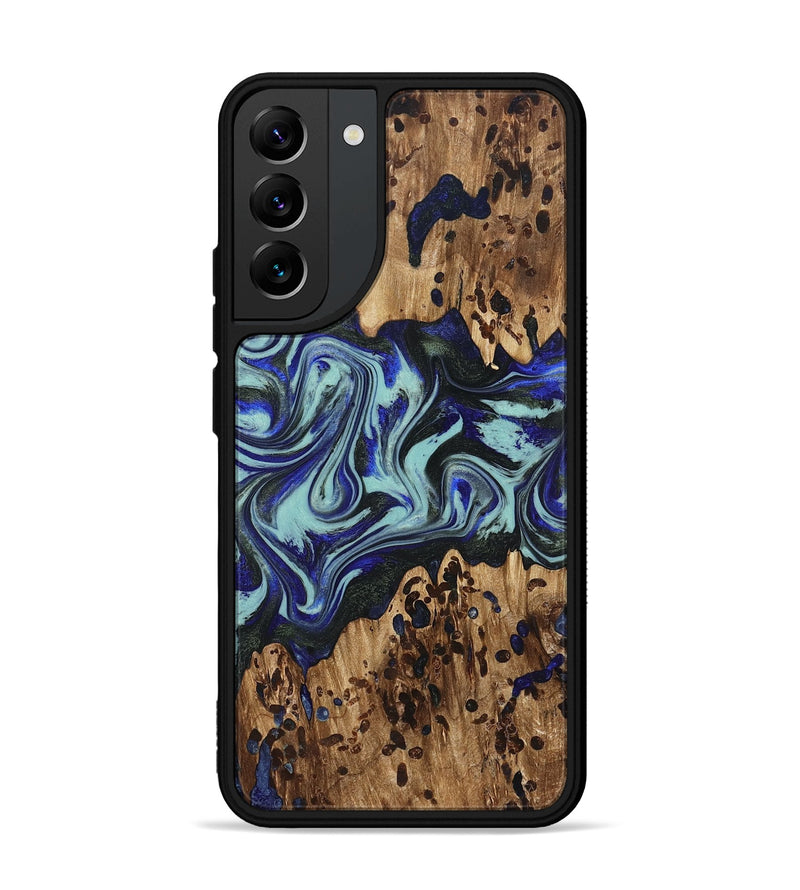 Galaxy S22 Plus Wood Phone Case - Kirby (Blue, 822698)