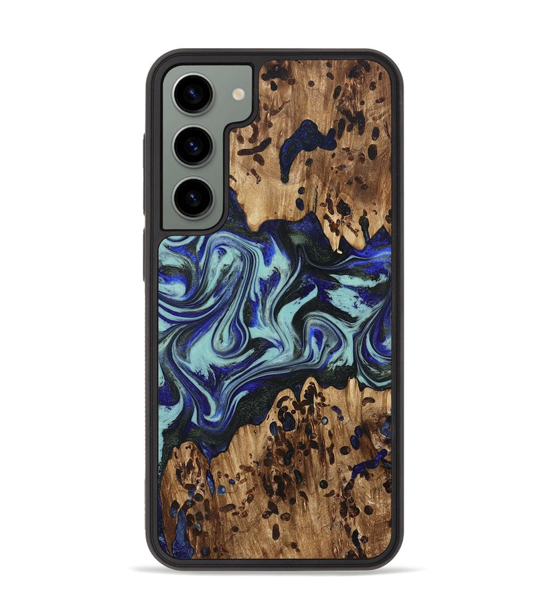 Galaxy S23 Plus Wood Phone Case - Kirby (Blue, 822698)