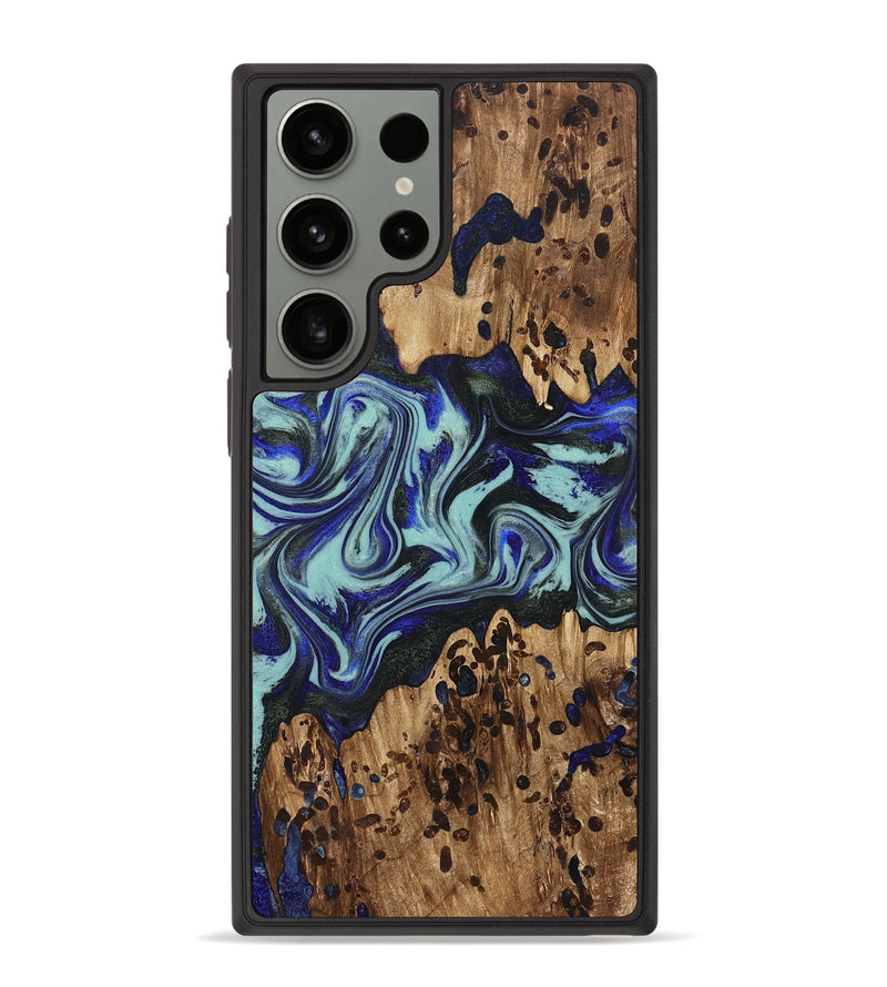 Galaxy S23 Ultra Wood Phone Case - Kirby (Blue, 822698)