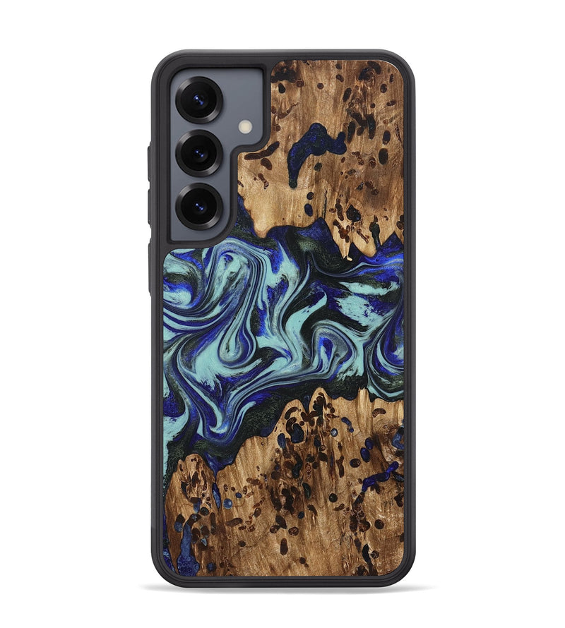 Galaxy S25 Plus Wood Phone Case - Kirby (Blue, 822698)