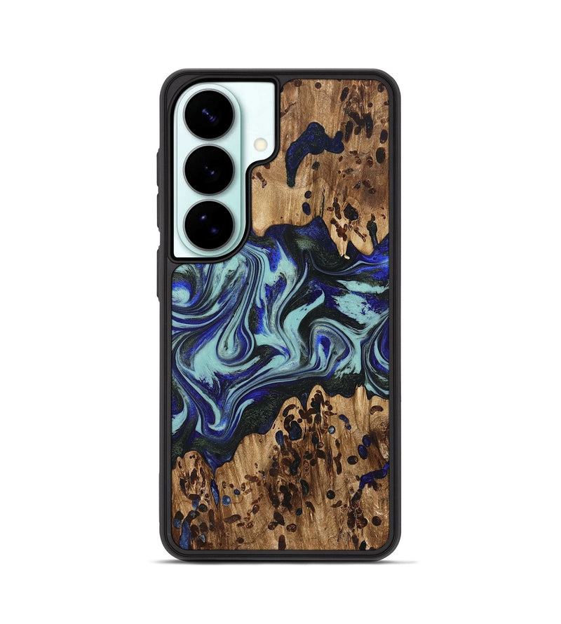 Galaxy S26 Wood Phone Case - Kirby (Blue, 822698)