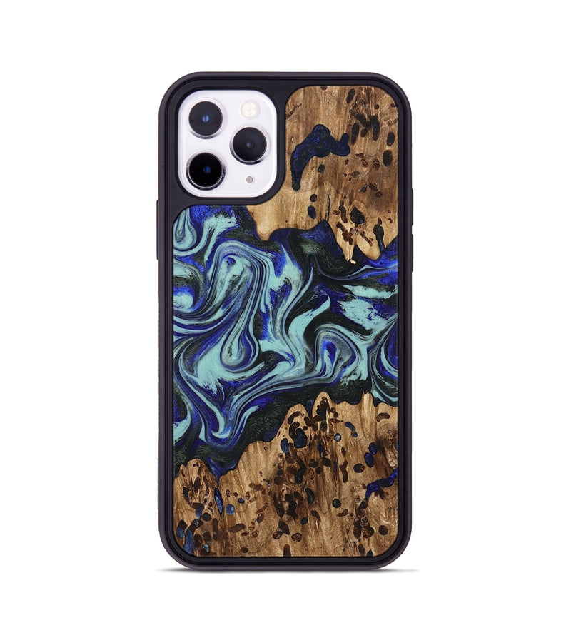 iPhone 11 Pro Wood Phone Case - Kirby (Blue, 822698)