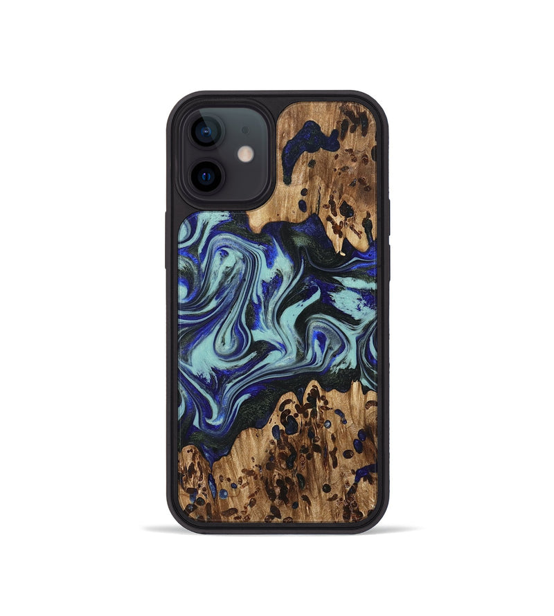 iPhone 12 mini Wood Phone Case - Kirby (Blue, 822698)