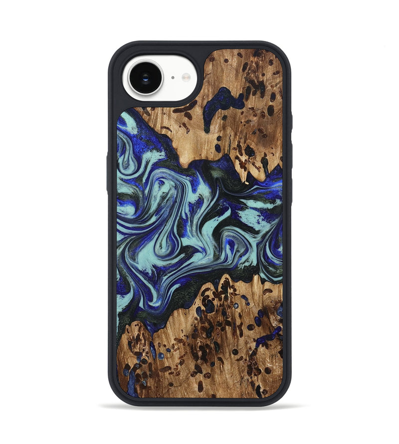 iPhone 16e Wood Phone Case - Kirby (Blue, 822698)