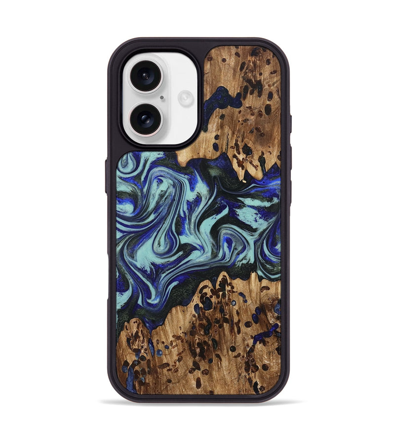 iPhone 17 Wood Phone Case - Kirby (Blue, 822698)