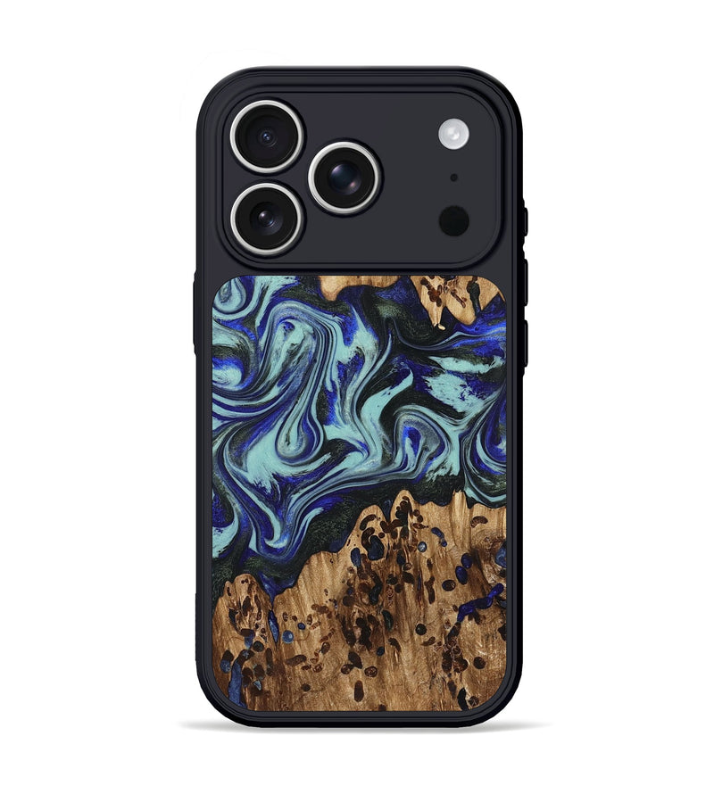 iPhone 17 Pro Wood Phone Case - Kirby (Blue, 822698)