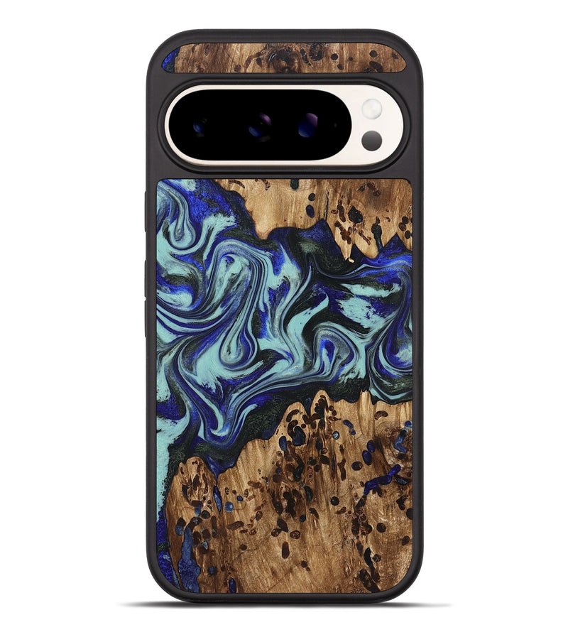 Pixel 10 Pro XL Wood Phone Case - Kirby (Blue, 822698)