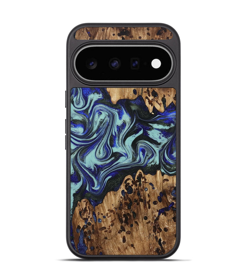 Pixel 11 Wood Phone Case - Kirby (Blue, 822698)