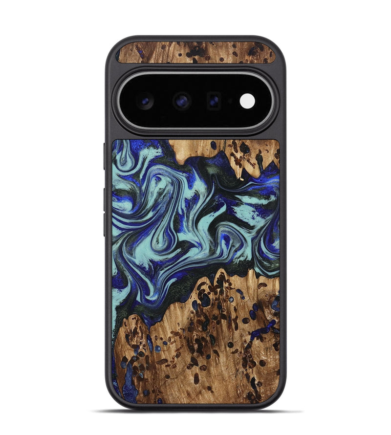 Pixel 11 Pro Wood Phone Case - Kirby (Blue, 822698)