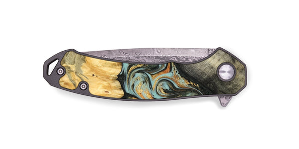 EDC Wood Pocket Knife - Hugh (Green, 822702)