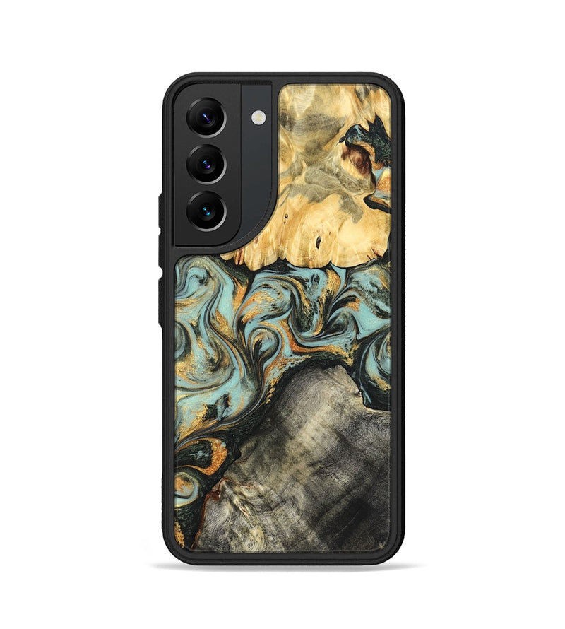 Galaxy S22 Wood Phone Case - Hugh (Green, 822702)