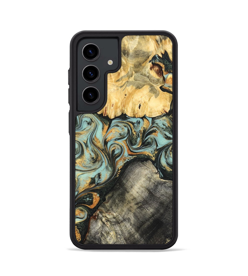 Galaxy S24 Wood Phone Case - Hugh (Green, 822702)