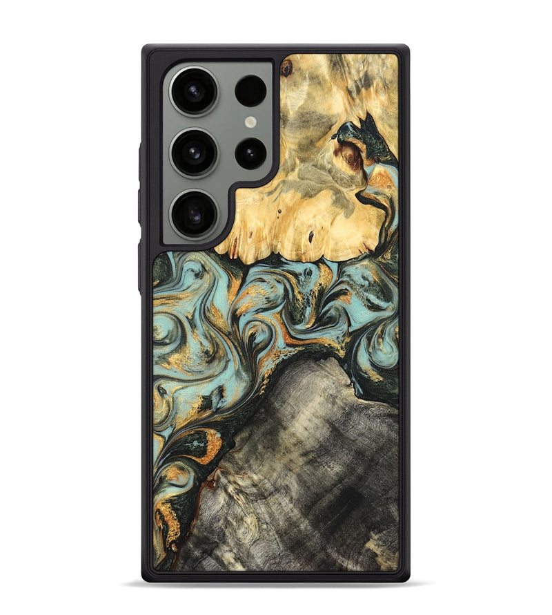 Galaxy S24 Ultra Wood Phone Case - Hugh (Green, 822702)