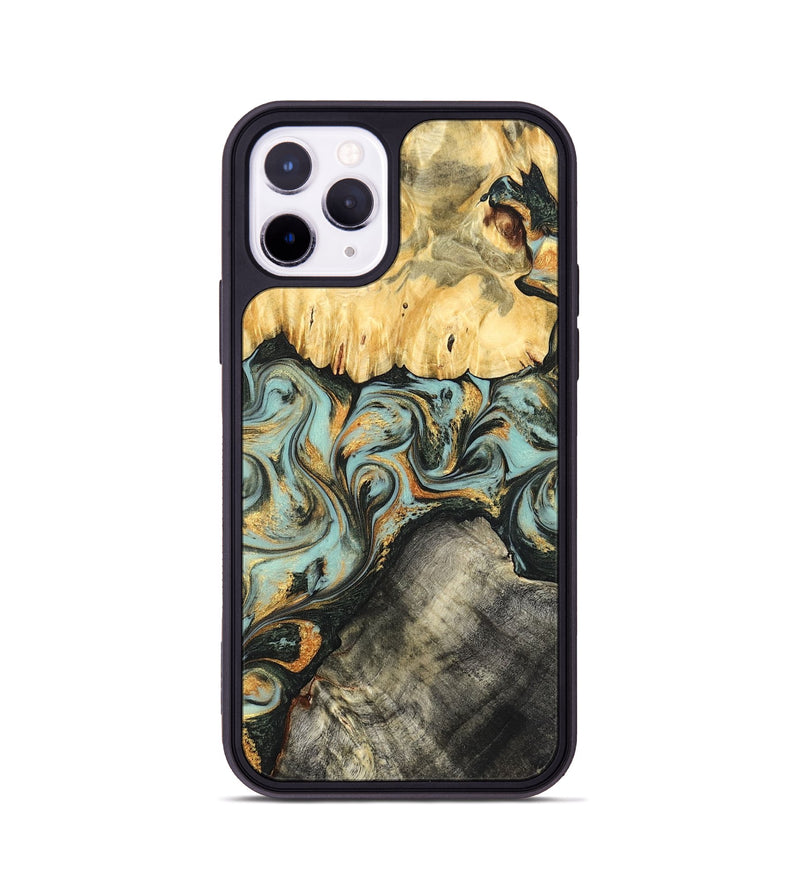 iPhone 11 Pro Wood Phone Case - Hugh (Green, 822702)