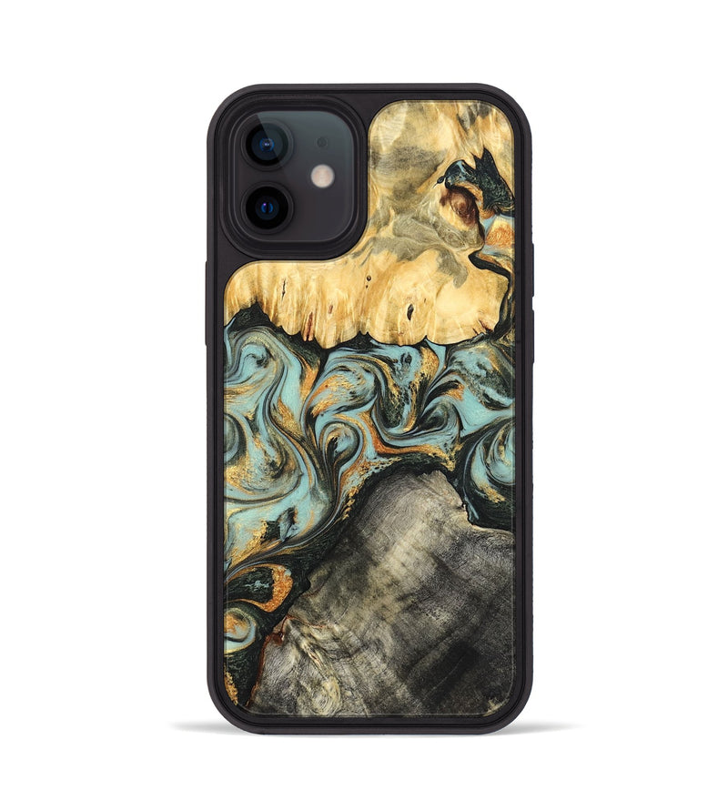 iPhone 12 Wood Phone Case - Hugh (Green, 822702)