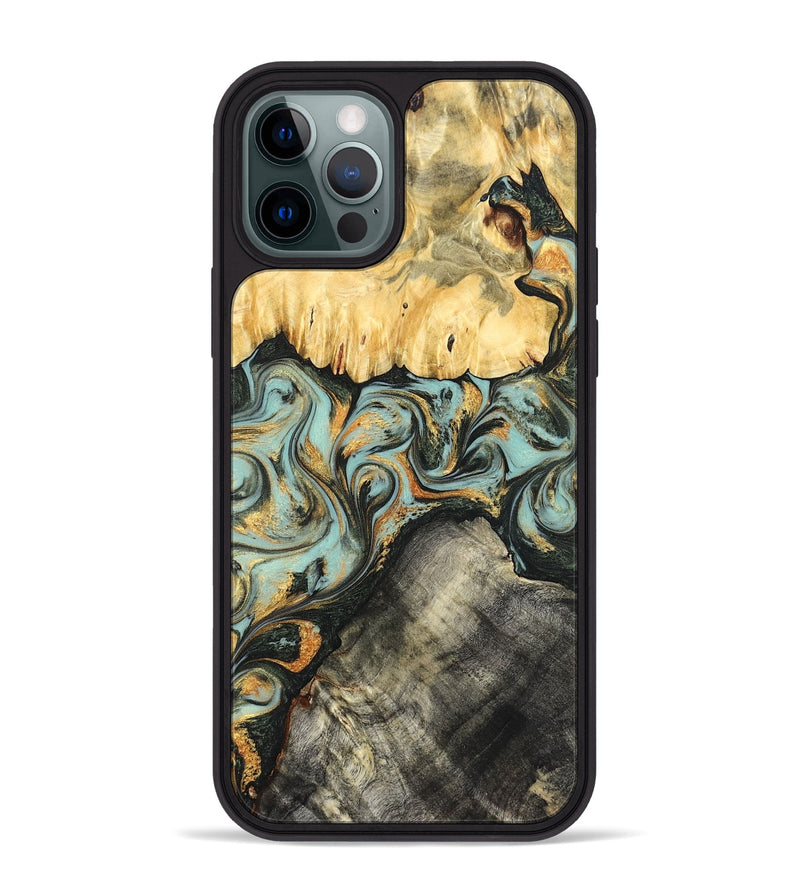iPhone 12 Pro Max Wood Phone Case - Hugh (Green, 822702)