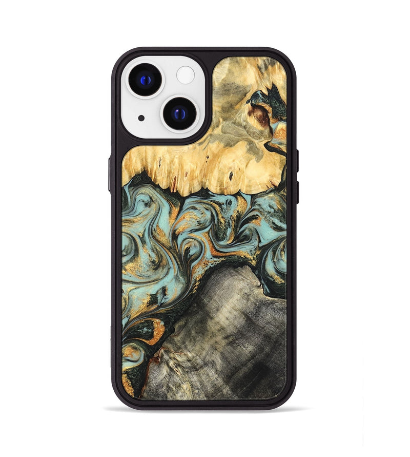 iPhone 13 Wood Phone Case - Hugh (Green, 822702)