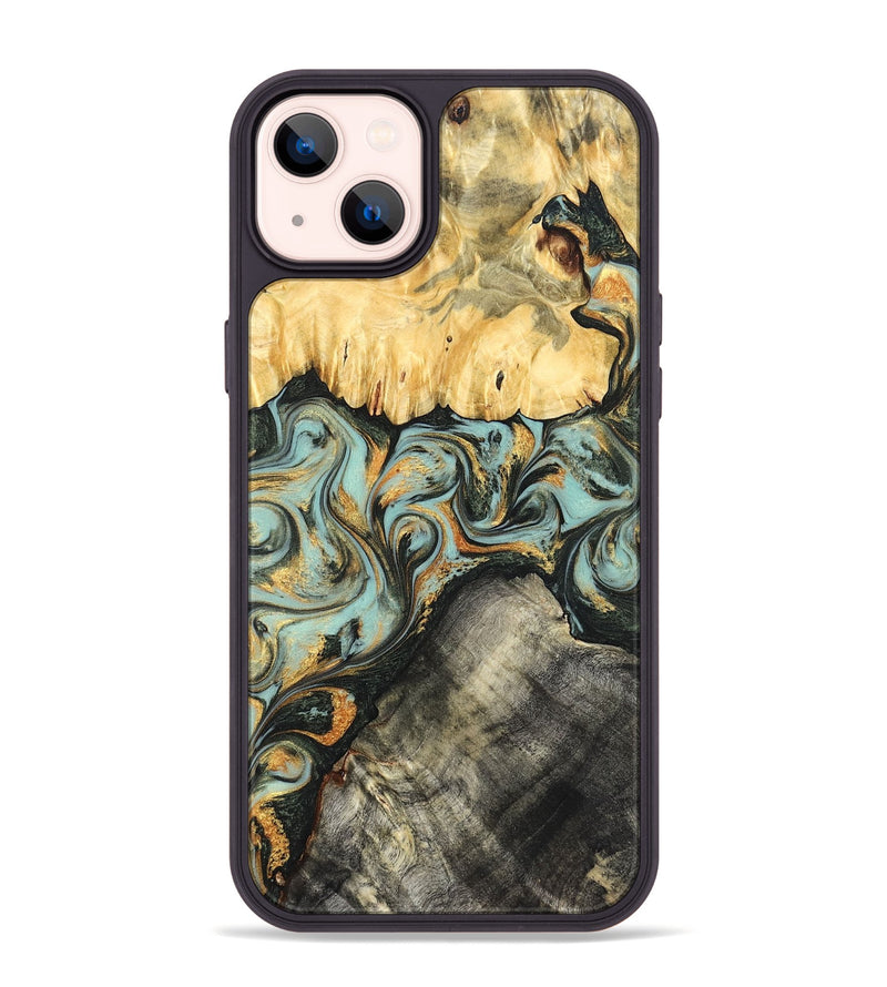 iPhone 14 Plus Wood Phone Case - Hugh (Green, 822702)
