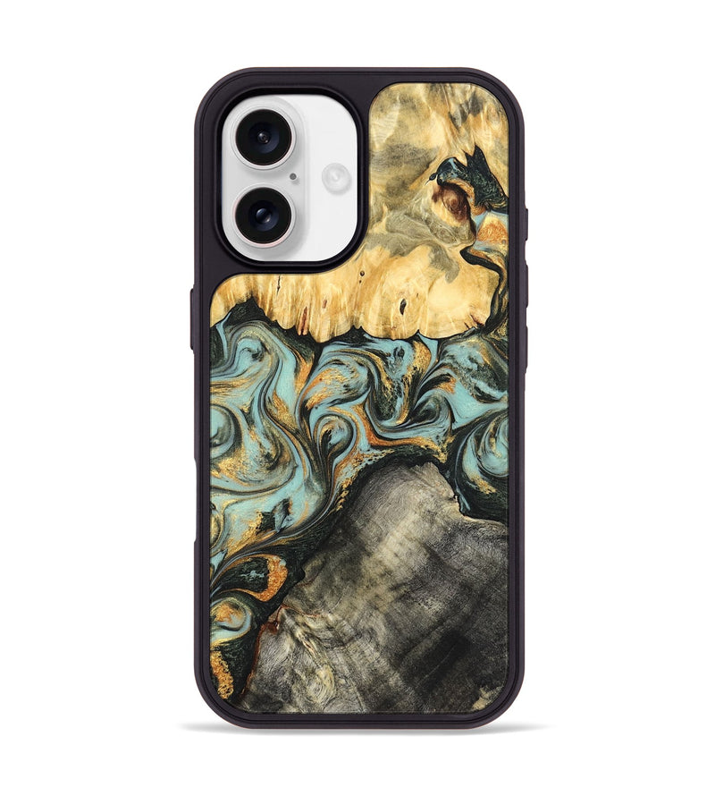 iPhone 17 Wood Phone Case - Hugh (Green, 822702)