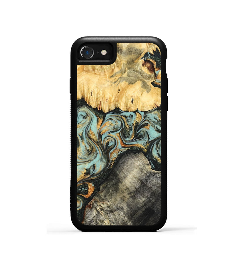 iPhone SE Wood Phone Case - Hugh (Green, 822702)