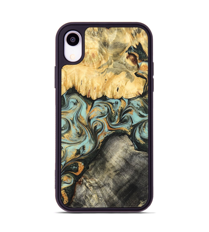 iPhone Xr Wood Phone Case - Hugh (Green, 822702)