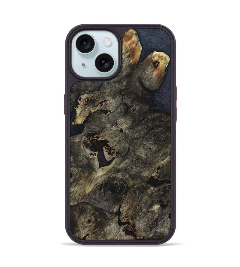 iPhone 15 Wood Phone Case - Ainara (Wood Burl, 822708)