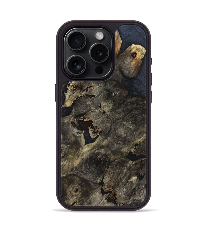 iPhone 15 Pro Wood Phone Case - Ainara (Wood Burl, 822708)