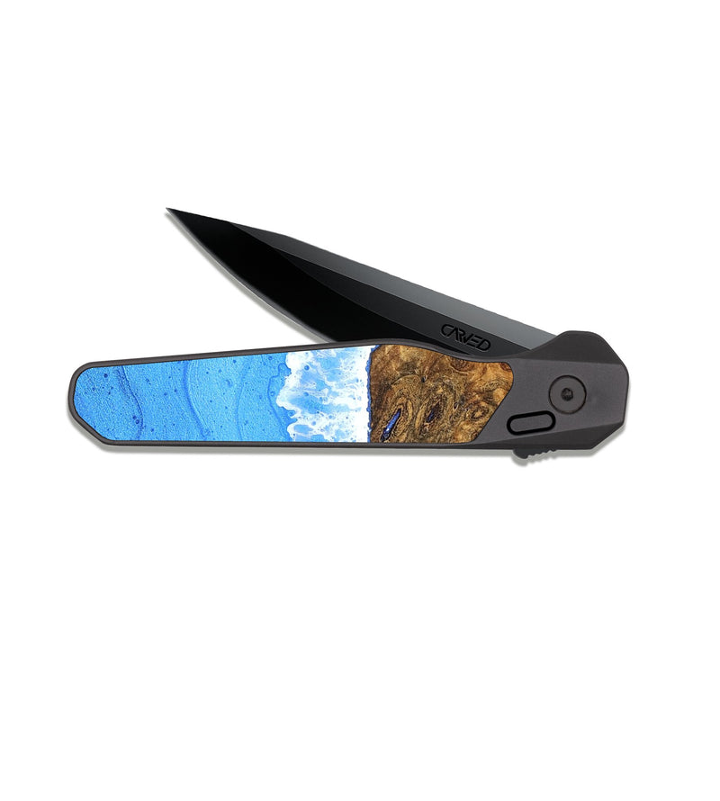 EDC Dark Slate Wood Pocket Knife - Keira (Coastal, 822722)