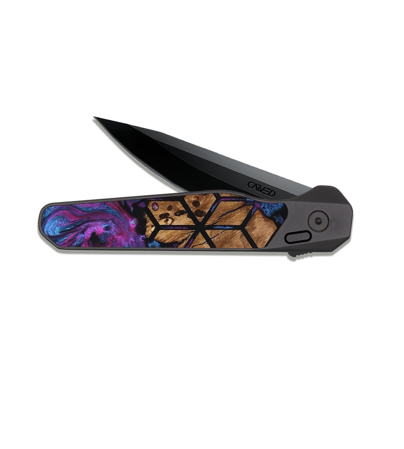 EDC Dark Slate Wood Pocket Knife - Jody (Pattern, 822727)