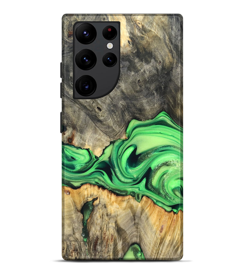Galaxy S22 Ultra Wood Live Edge Phone Case - Patrice (Metallic, 822752)