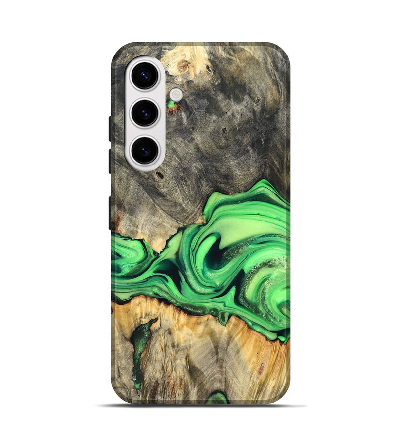 Galaxy S25 Wood Live Edge Phone Case - Patrice (Metallic, 822752)