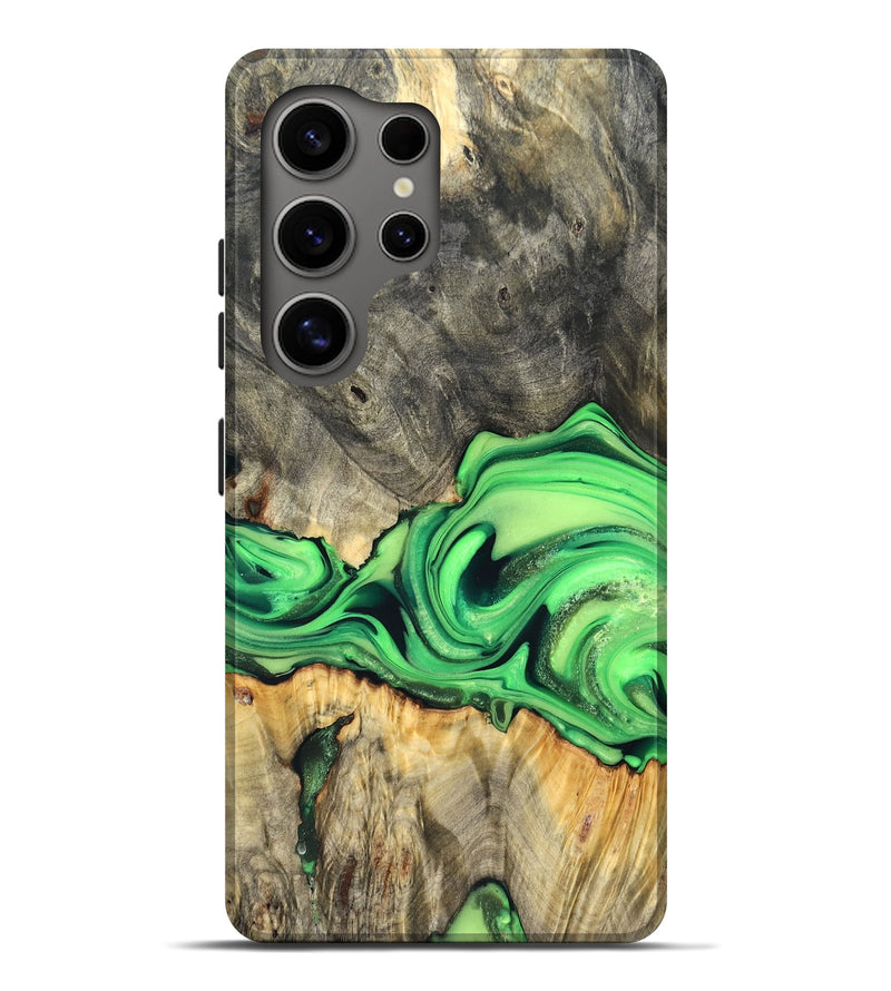 Galaxy S25 Ultra Wood Live Edge Phone Case - Patrice (Metallic, 822752)
