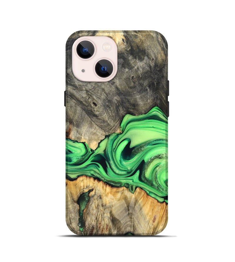 iPhone 13 mini Wood Live Edge Phone Case - Patrice (Metallic, 822752)