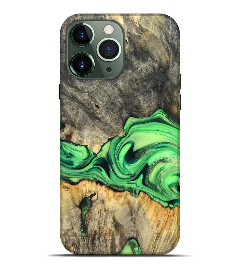 iPhone 13 Pro Max Wood Live Edge Phone Case - Patrice (Metallic, 822752)