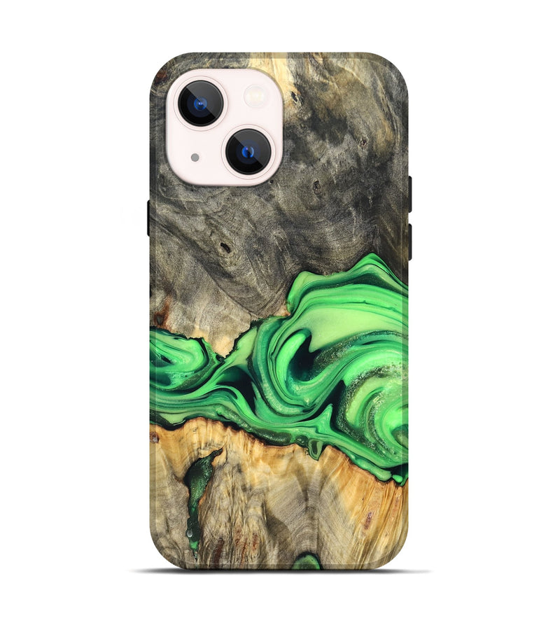 iPhone 14 Wood Live Edge Phone Case - Patrice (Metallic, 822752)