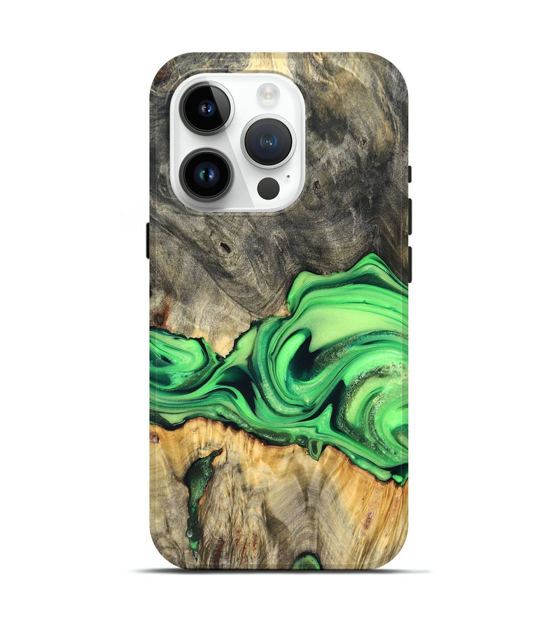 iPhone 15 Pro Wood Live Edge Phone Case - Patrice (Metallic, 822752)