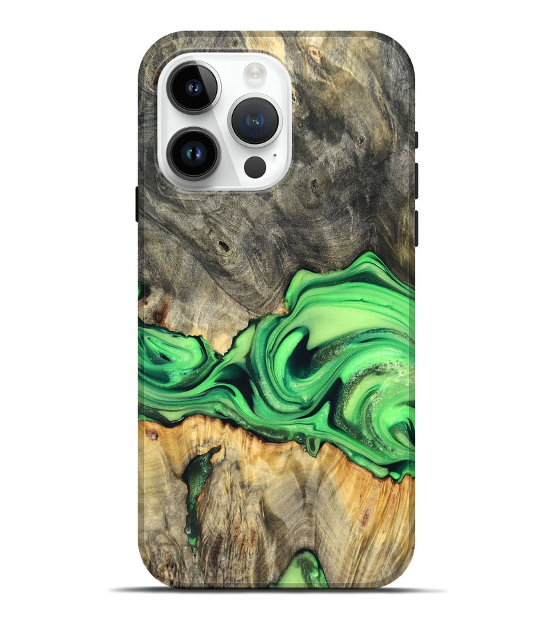 iPhone 15 Pro Max Wood Live Edge Phone Case - Patrice (Metallic, 822752)