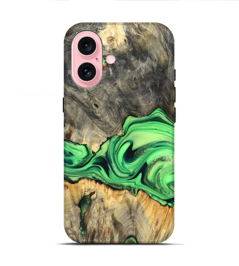 iPhone 16 Wood Live Edge Phone Case - Patrice (Metallic, 822752)