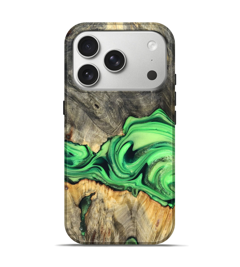 iPhone 17 Pro Wood Live Edge Phone Case - Patrice (Metallic, 822752)